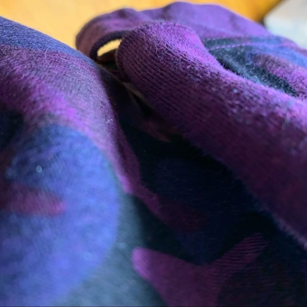 Nike Purple Camo Fleece‎ Crew Neck Sweatshirt A6